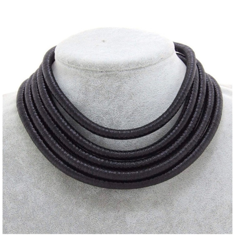Black choker necklace